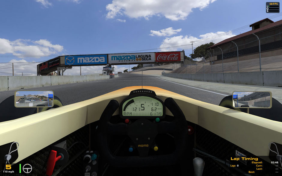 iRacing : Formula Mazda sur Laguna Seca